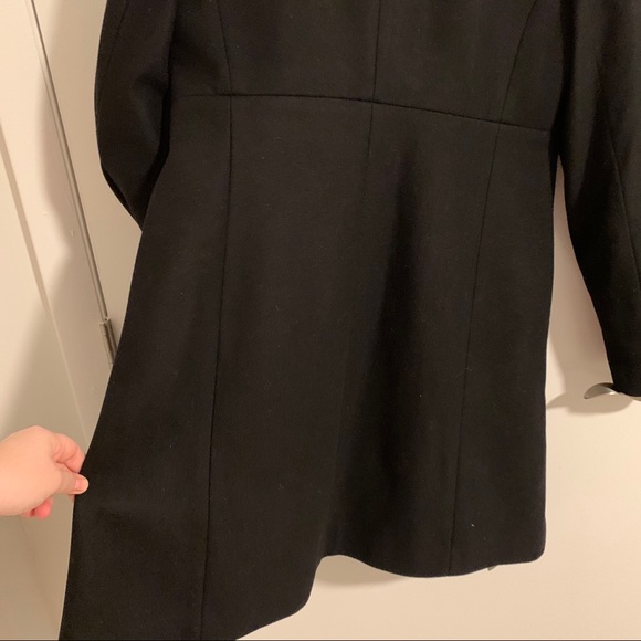 Women’s J. Crew Black Overcoat - Picture 5 of 7